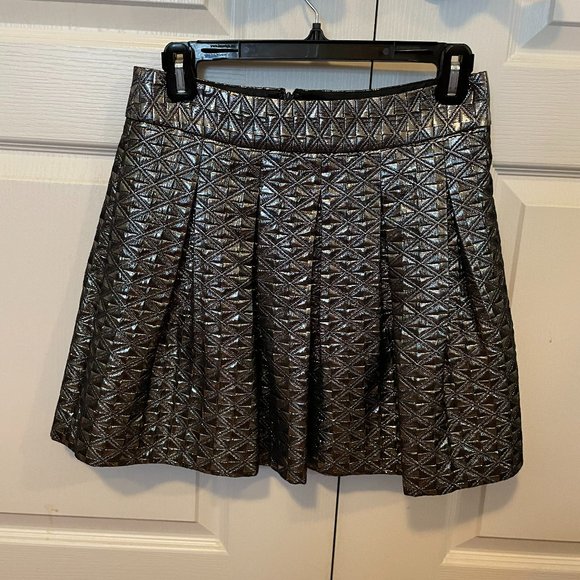 Banana Republic Dresses & Skirts - Banana Republic pleated metallic skirt size 2